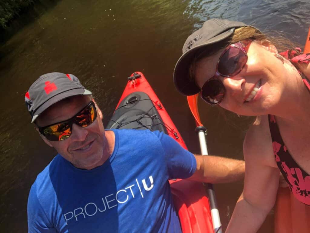 Reid & LIsa Ferguson kayaking - Project U